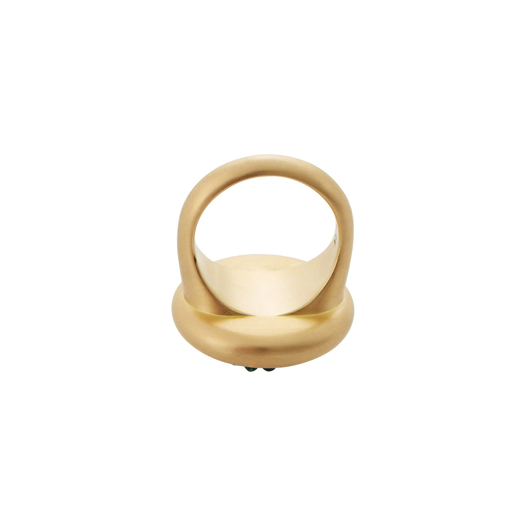 Emerald Caviar Ring - Fête - Ileana Makri