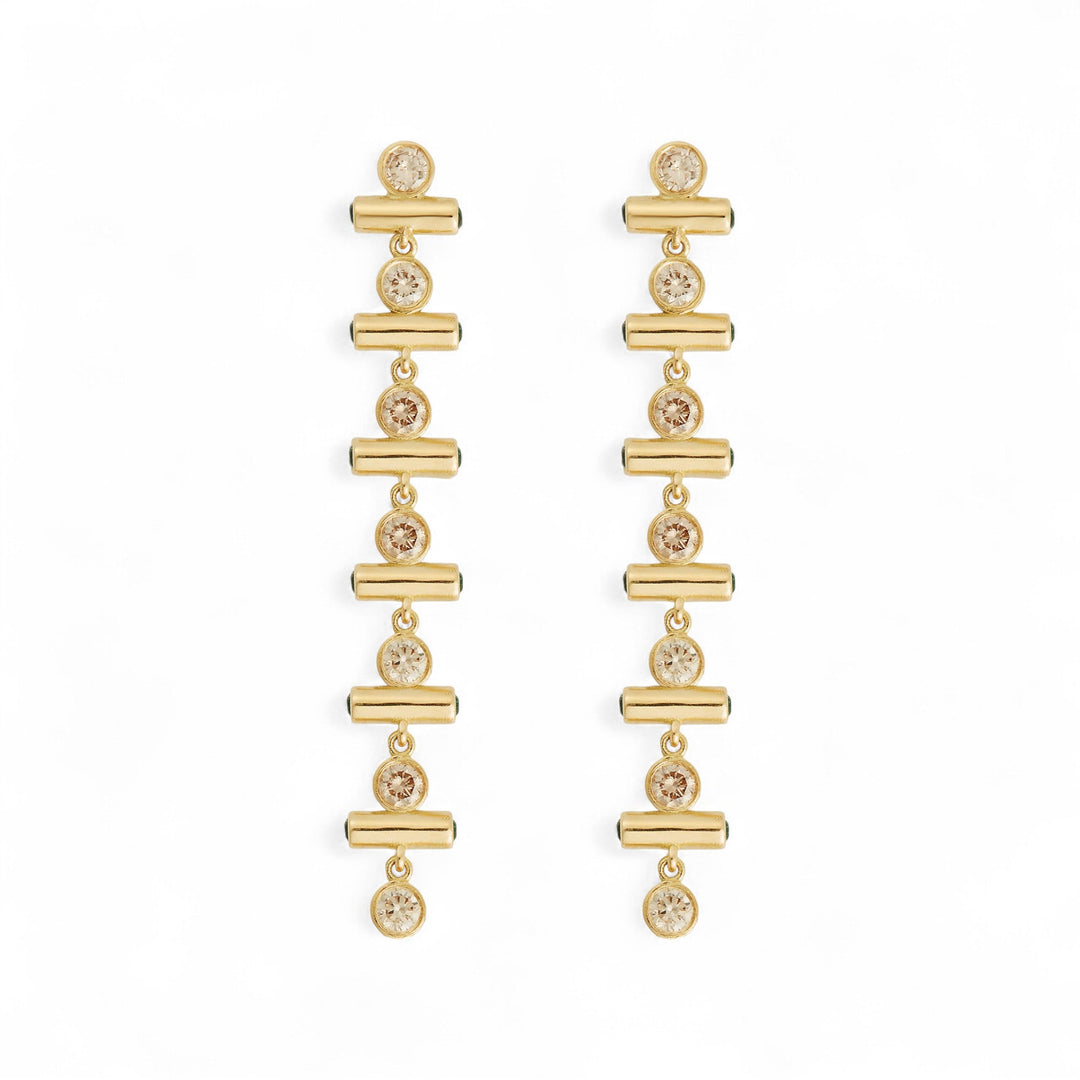 Emerald Edge Long Earrings - Revolve - Ileana Makri