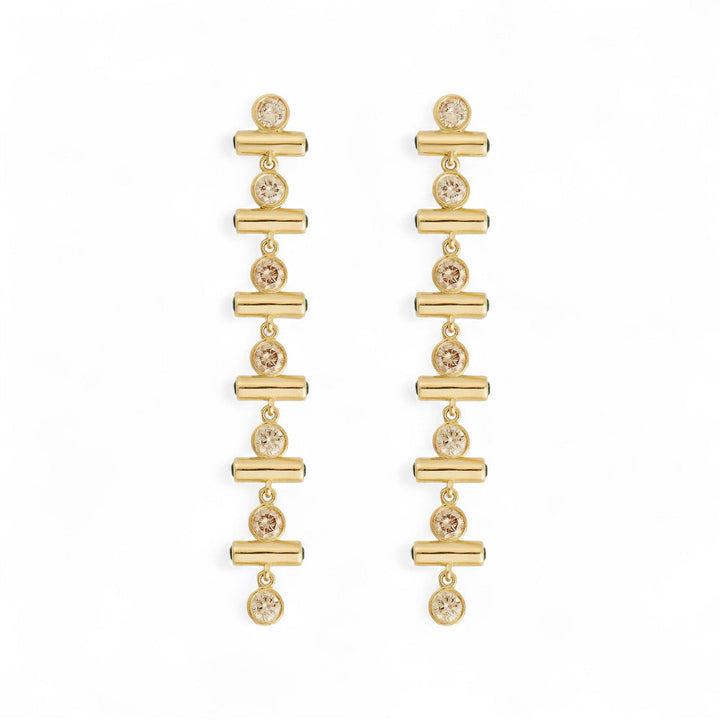 Emerald Edge Long Earrings - Revolve - Ileana Makri