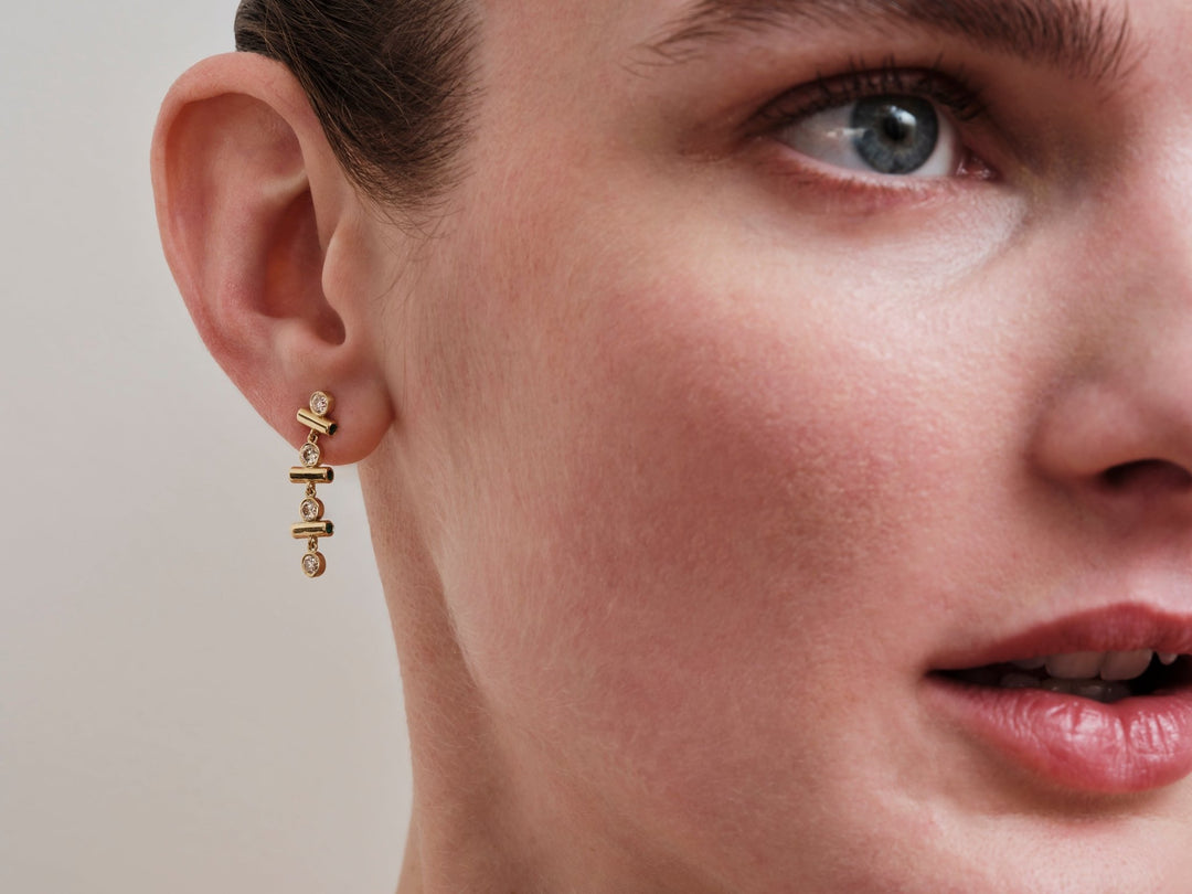 Emerald Edge Short Earrings - Revolve - Ileana Makri