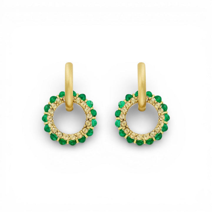 Emerald Flow Drop Hoops - Revolve - Ileana Makri