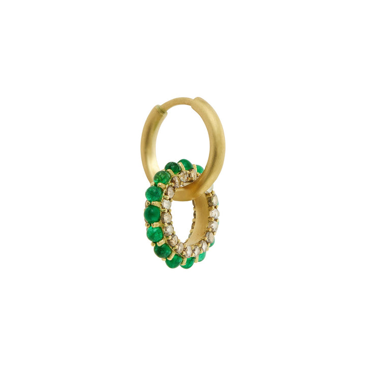 Emerald Flow Drop Hoops - Revolve - Ileana Makri