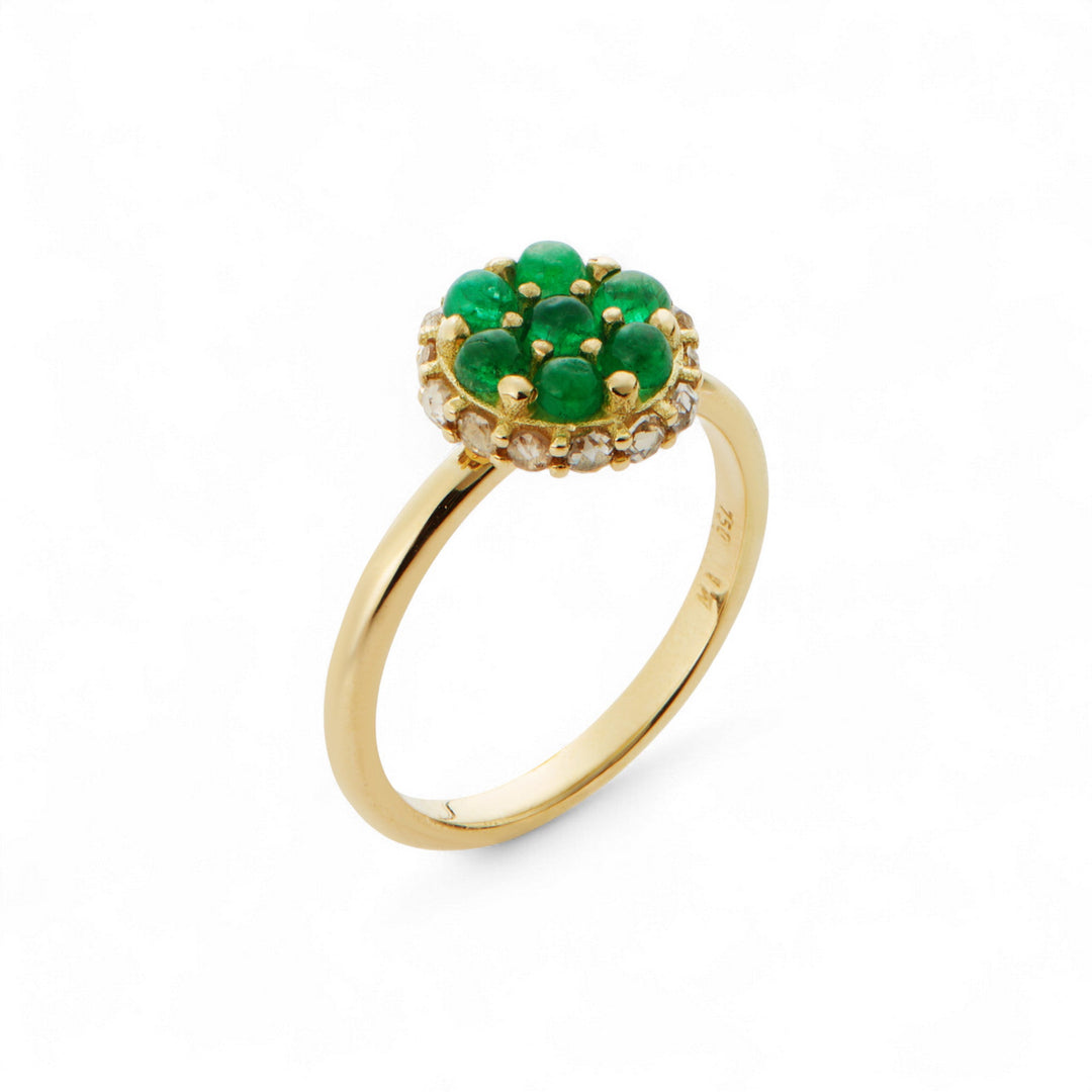Emerald Mini Spin Ring - Revolve - Ileana Makri