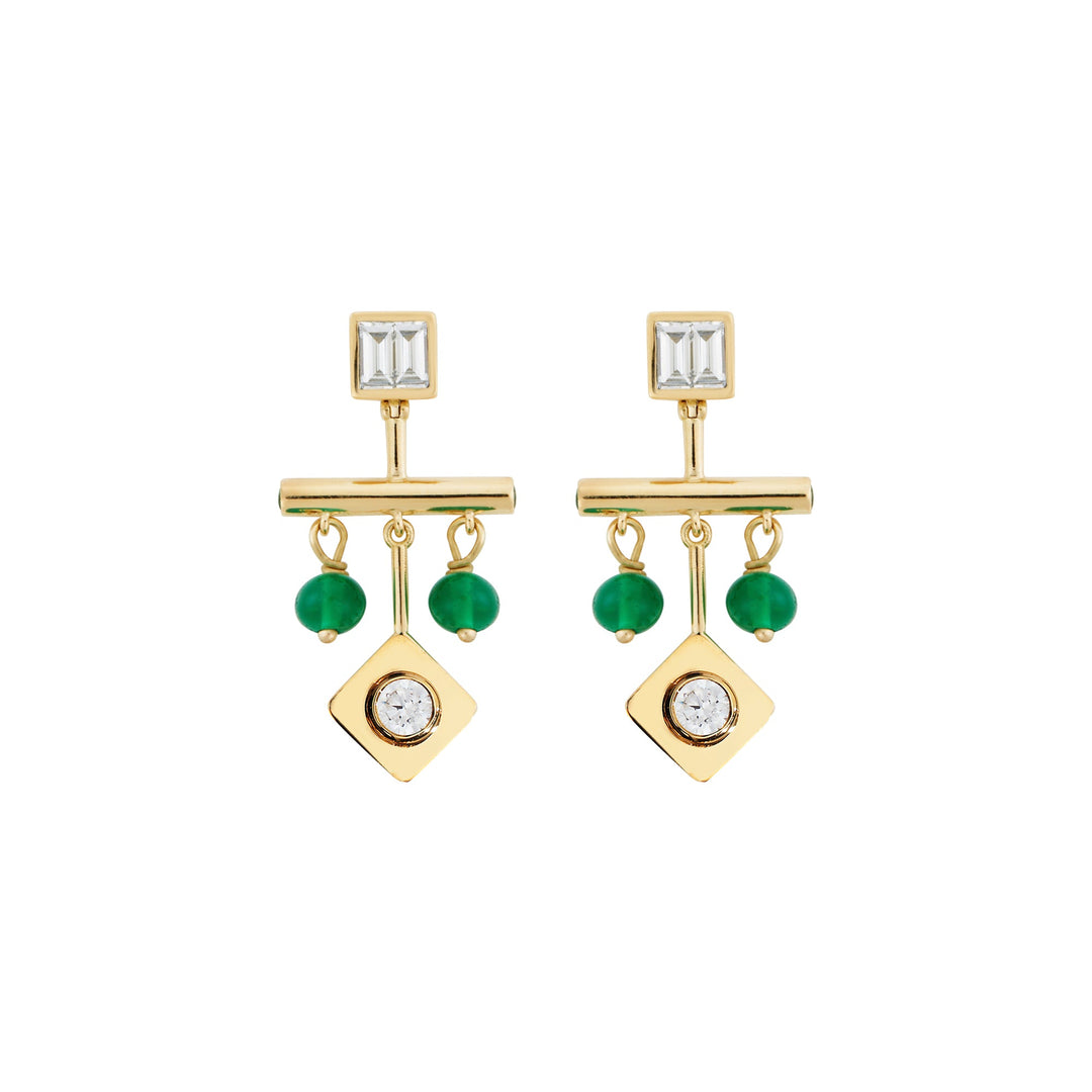 Emerald Multi Drop Earrings - Revolve - Ileana Makri