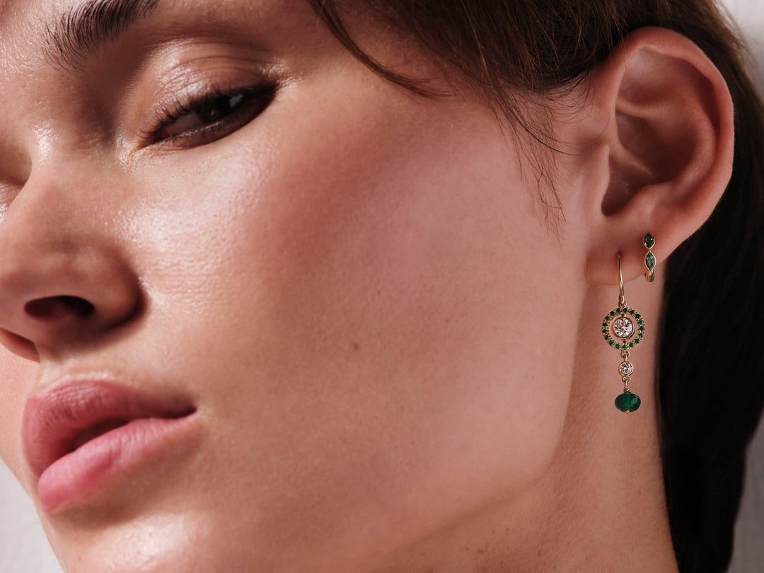 Emerald Orbit Drops - Revolve - Ileana Makri