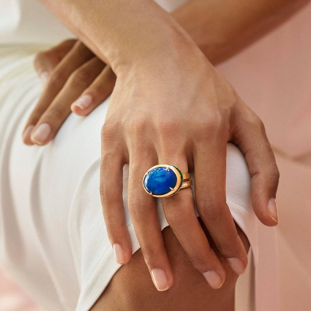 Emerald Sea Ring - Bespoke - Ileana Makri store