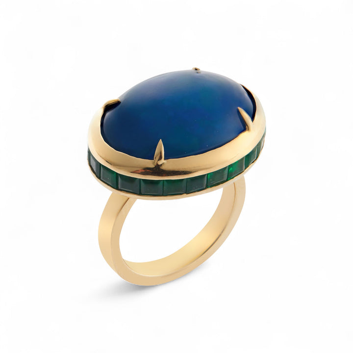 Emerald Sea Ring - OAK - Archive - Ileana Makri
