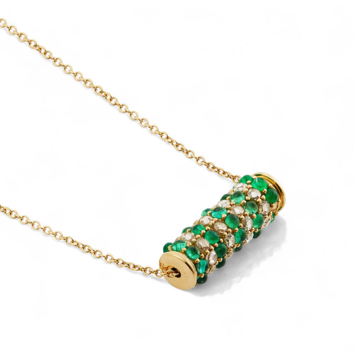 Emerald Spin Cylinder Necklace - Revolve - Ileana Makri