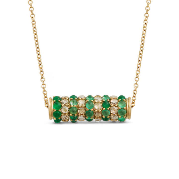 Emerald Spin Cylinder Necklace - Revolve - Ileana Makri