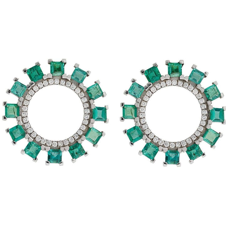 Emerald Sun Earrings Y - TTLB - Em - THE EDIT - Ileana Makri