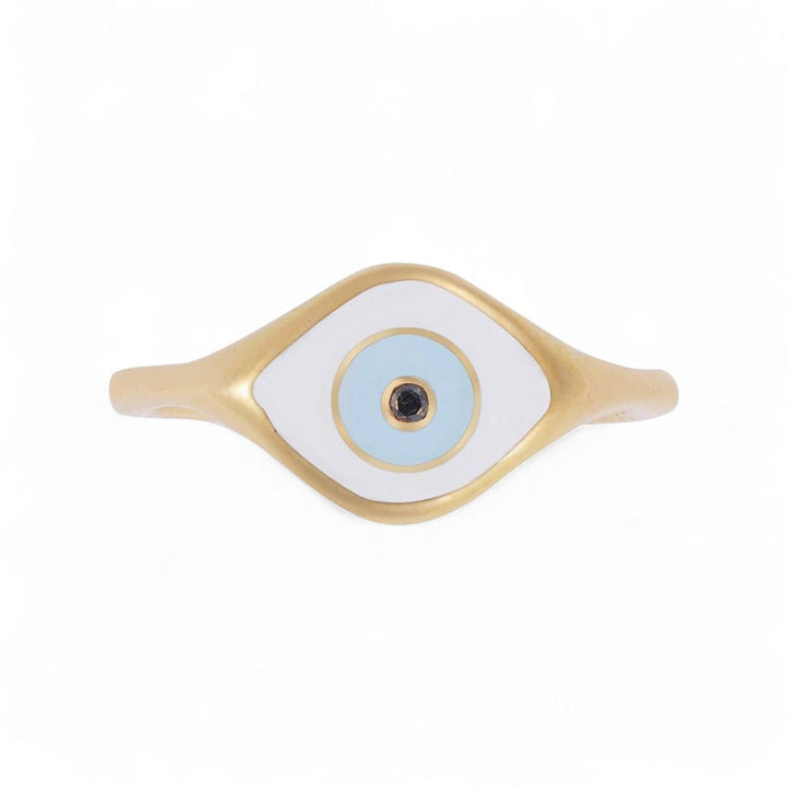 Enamel Cats Eye Ring - Eye M Eyes - Ileana Makri