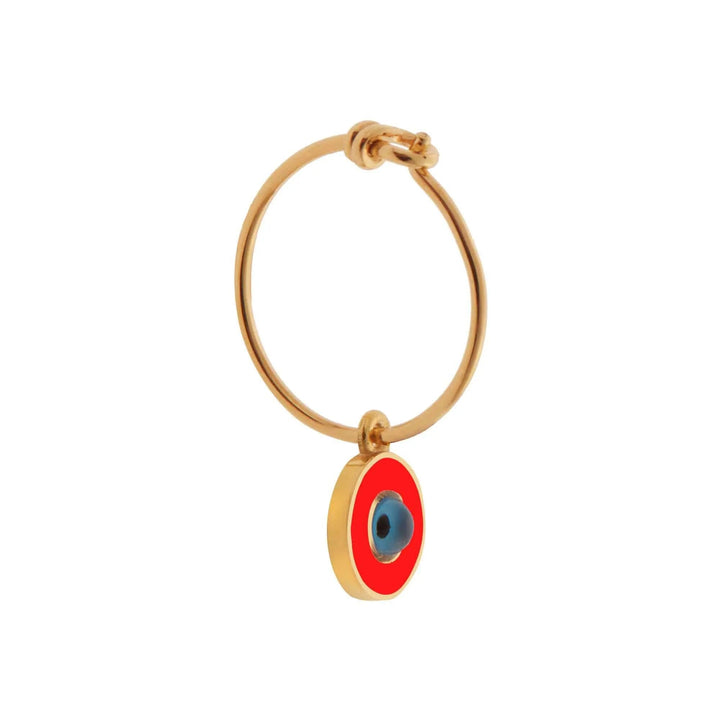 Enamel Eye Slim Hoops - Eye M Eyes - Ileana Makri