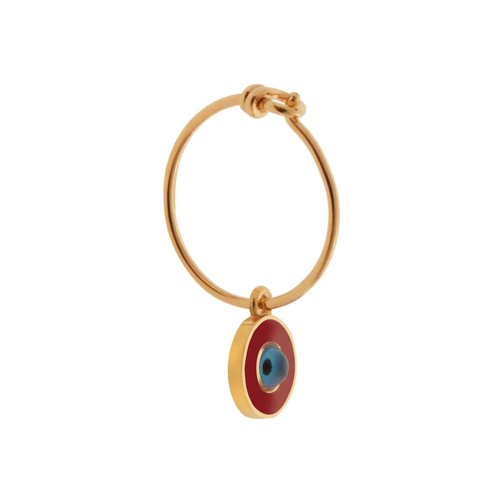 Enamel Eye Slim Hoops - Eye M Eyes - Ileana Makri