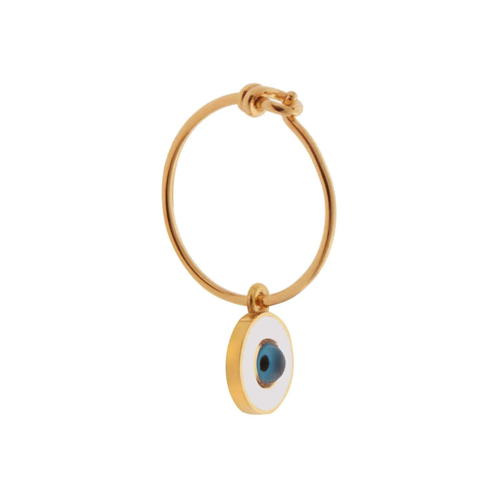 Enamel Eye Slim Hoops - Eye M Eyes - Ileana Makri