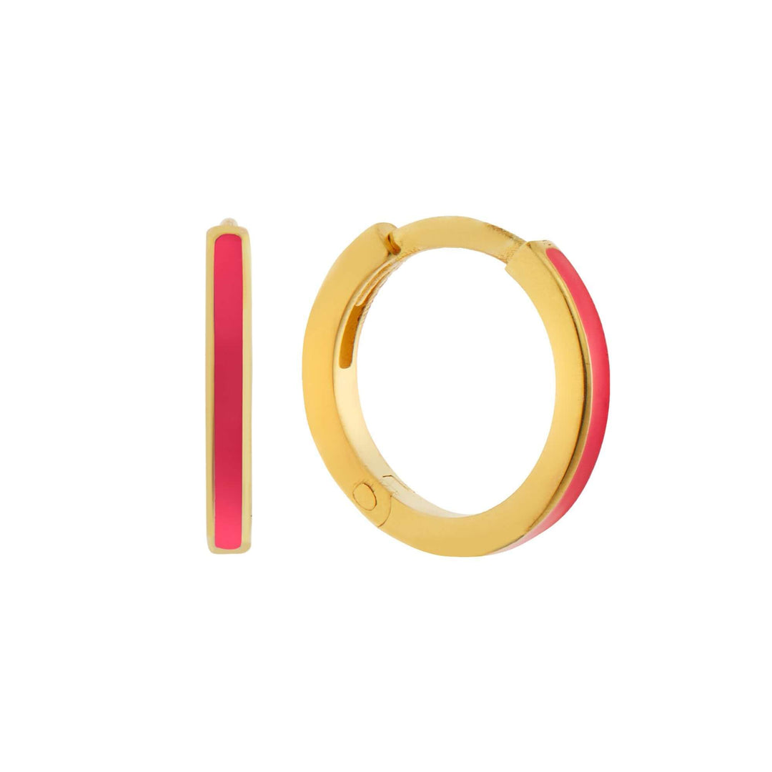 Enamel Hoops - Eye M Neon Rocks - Ileana Makri