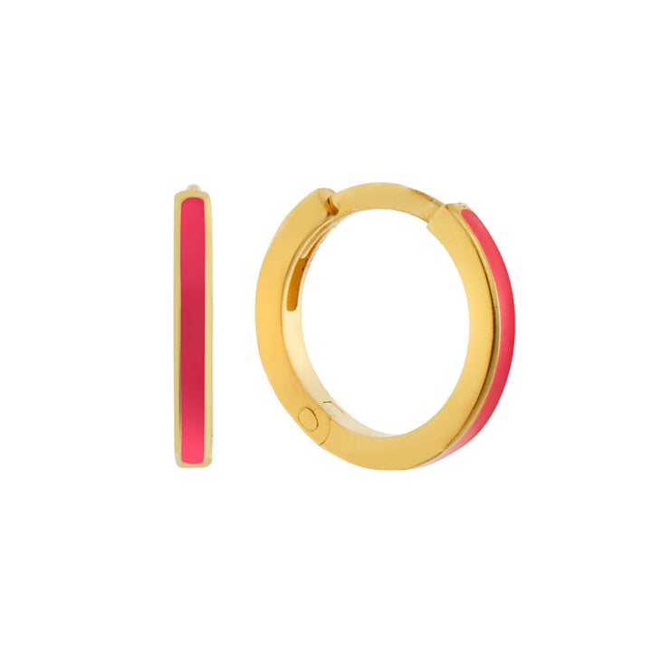 Enamel Hoops - Eye M Neon Rocks - Ileana Makri