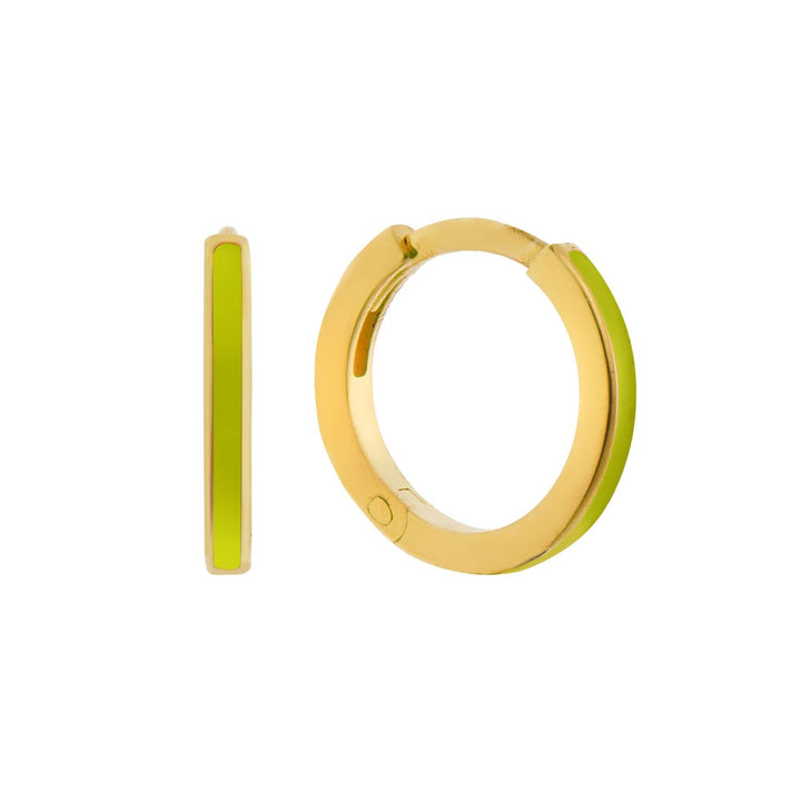 Enamel Hoops - Eye M Neon Rocks - Ileana Makri