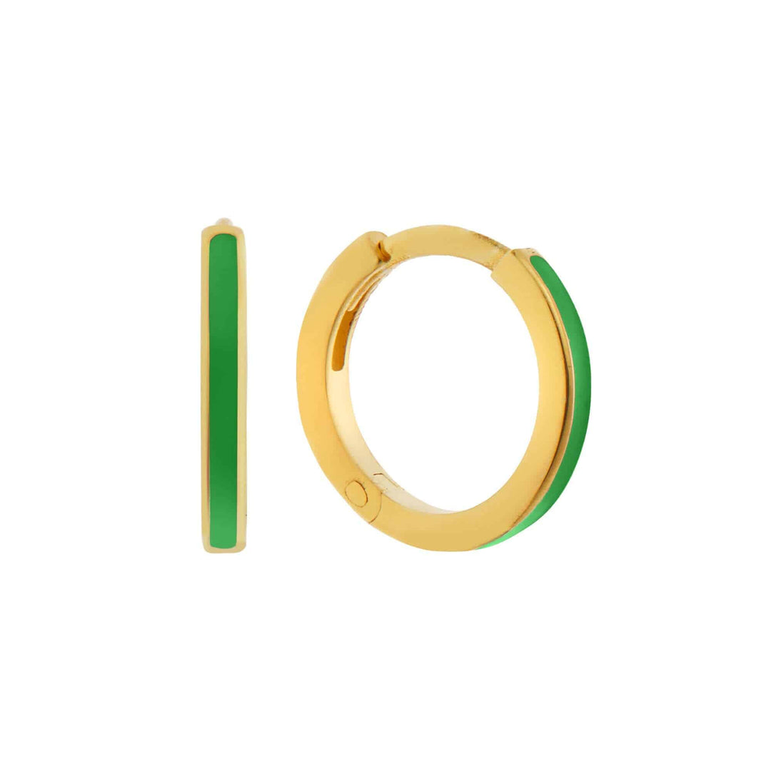 Enamel Hoops - Eye M Neon Rocks - Ileana Makri