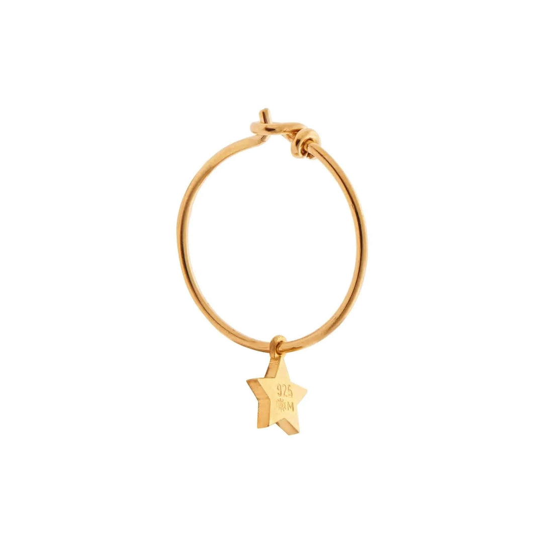 Enamel Little Star Hoops - Eye M Neon Rocks - Ileana Makri