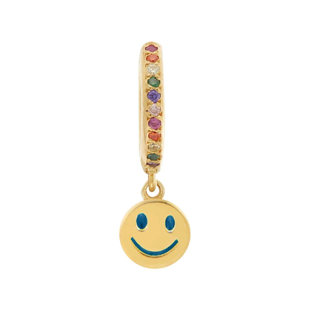 Enamel Rainbow Happy Mini Hoops - Eye M Neon Rocks - Ileana Makri