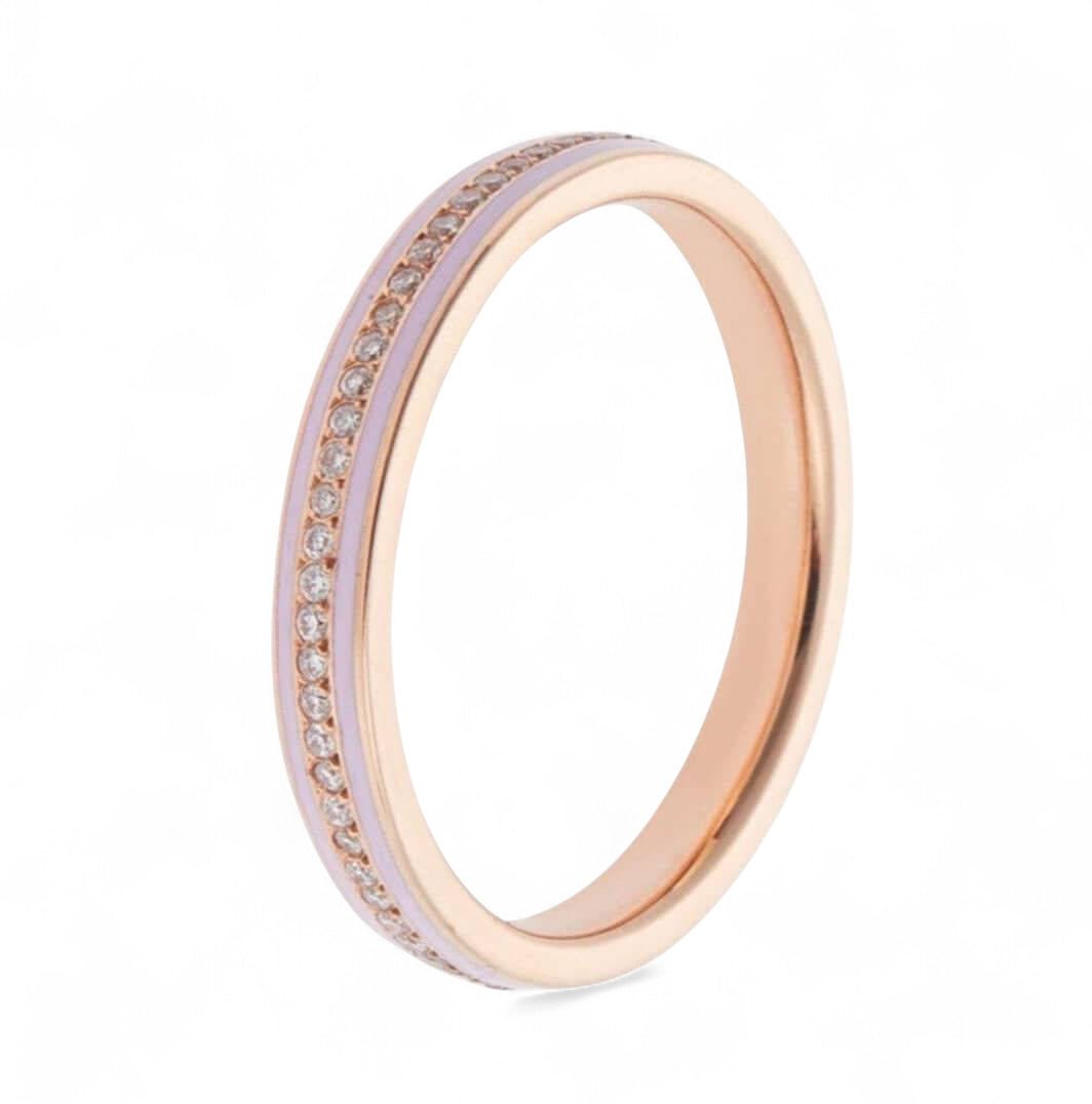 Enamel Thread Band P - D - Pink - Classic - Ileana Makri