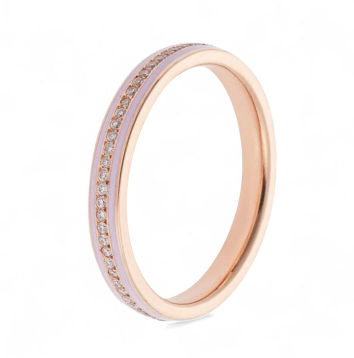 Enamel Thread Band P - D - Pink - Classic - Ileana Makri