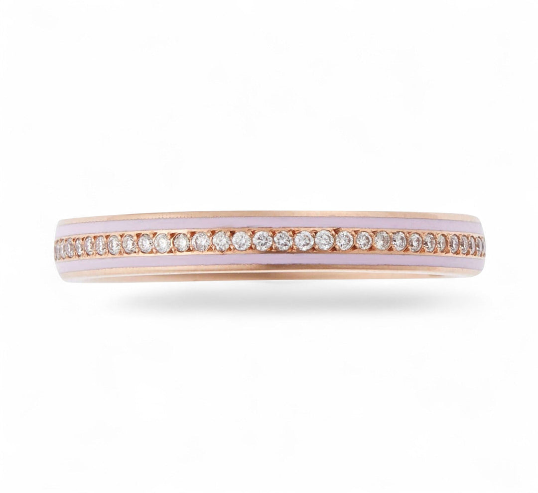 Enamel Thread Band P - D - Pink - Classic - Ileana Makri