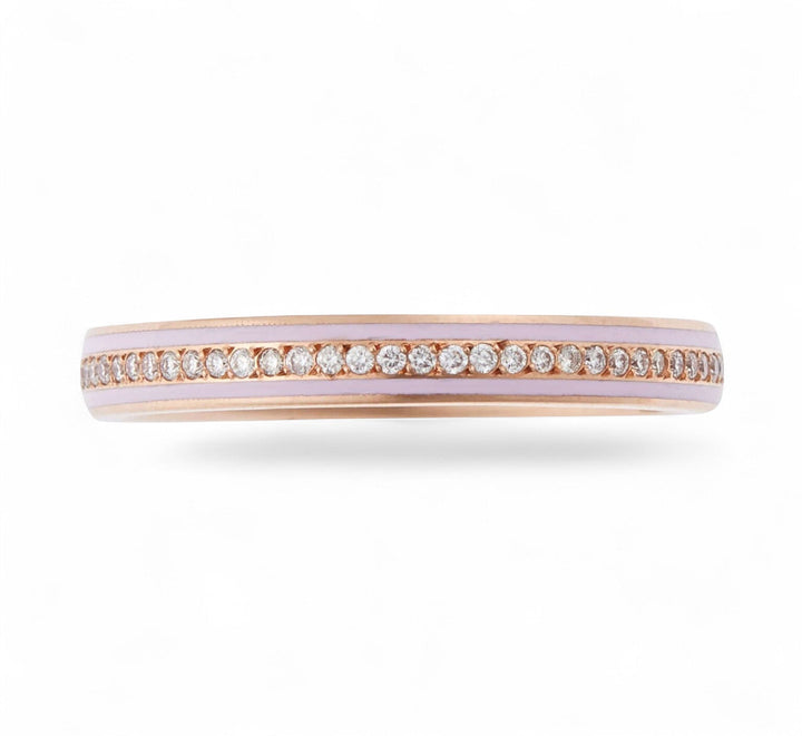Enamel Thread Band P - D - Pink - Classic - Ileana Makri