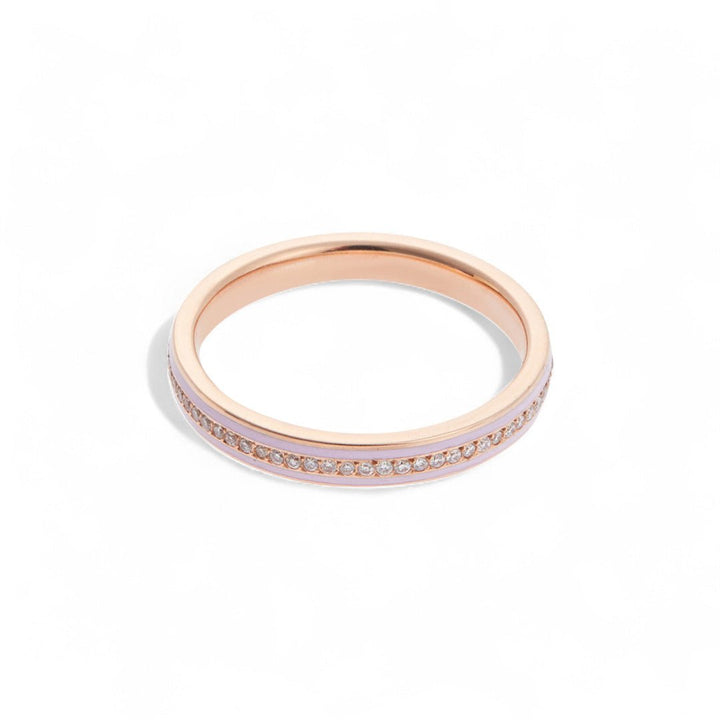 Enamel Thread Band P - D - Pink - Classic - Ileana Makri