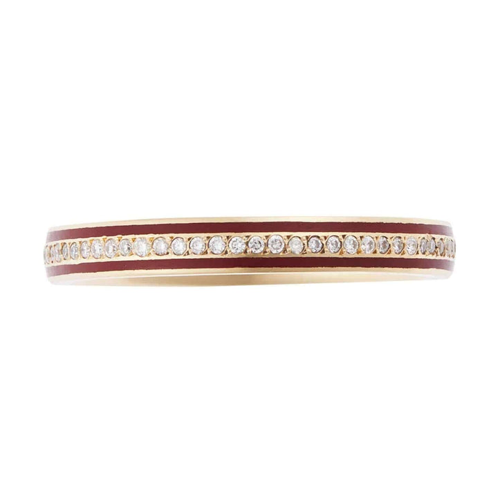 Enamel Thread Band Y - D - Red - Classic - Ileana Makri