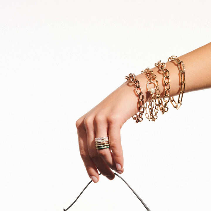 Enamel Thread Band Y - D - Red - Classic - Ileana Makri