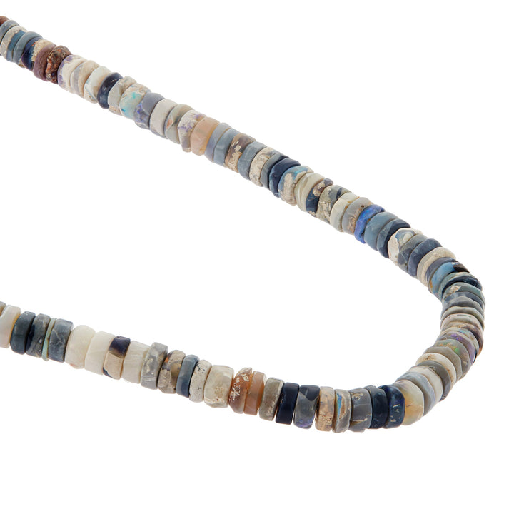 Ethiopian Opal Beaded Necklace (45cm) - Globetrotter - Ileana Makri