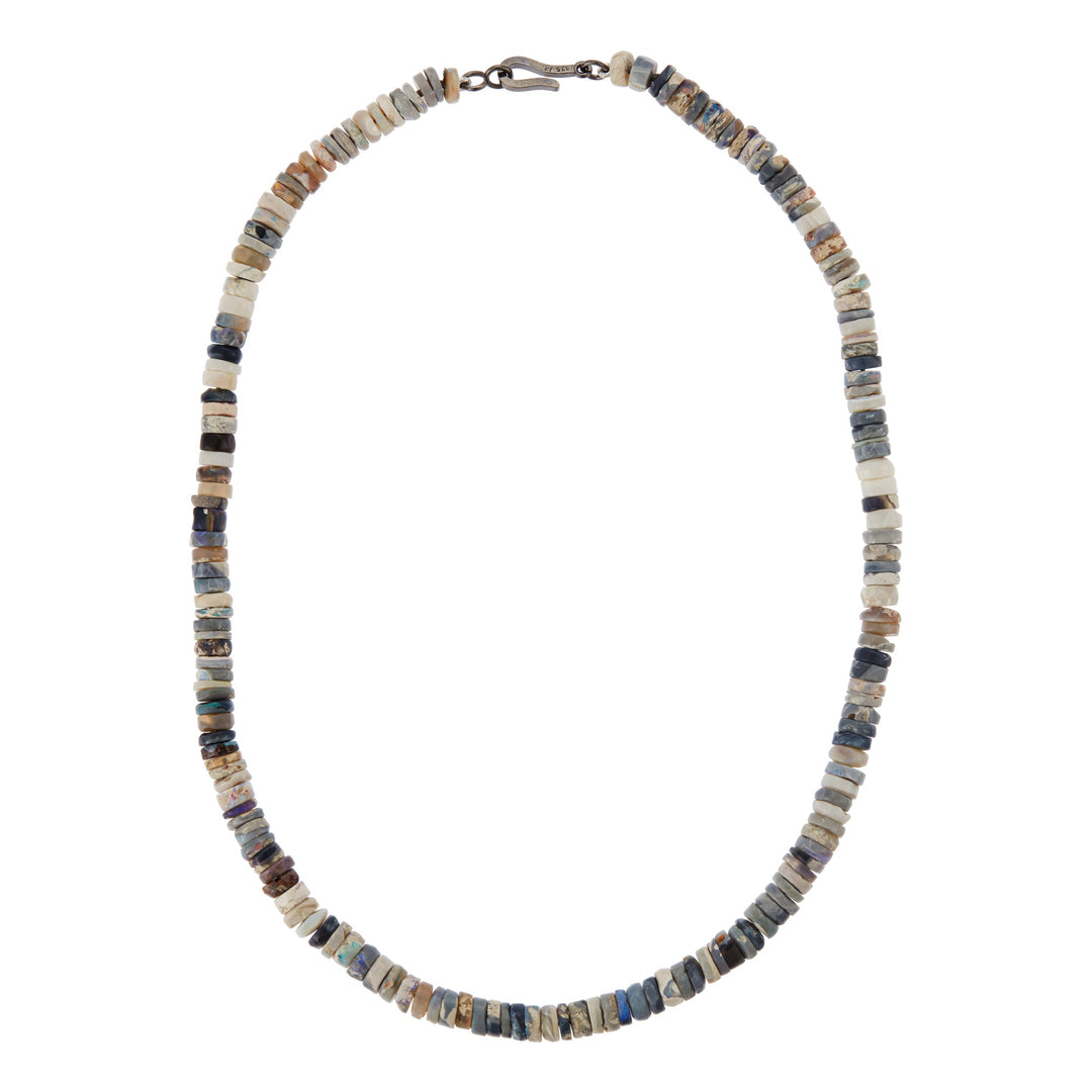 Ethiopian Opal Beaded Necklace (45cm) - Globetrotter - Ileana Makri