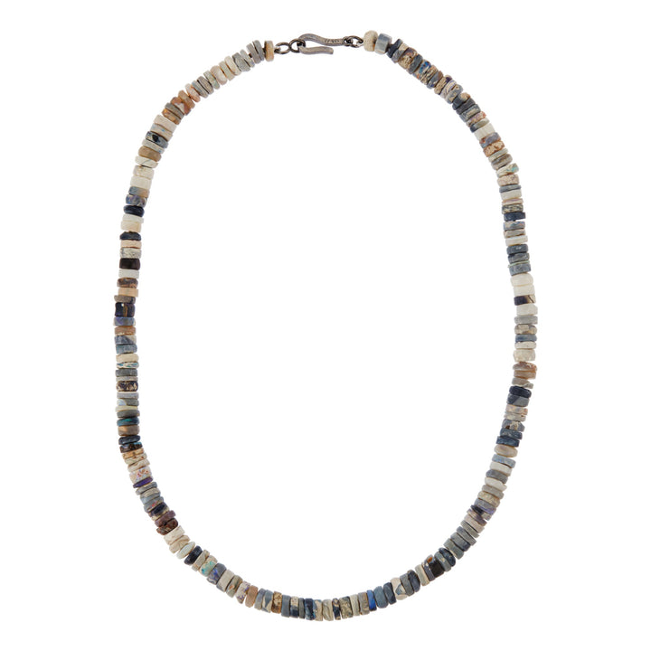 Ethiopian Opal Beaded Necklace (45cm) - Globetrotter - Ileana Makri
