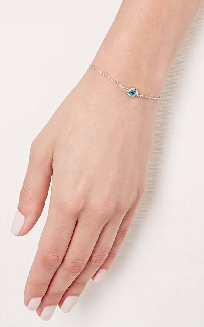 Double Eye Bracelet W-D - EVIL EYE - Ileana Makri store