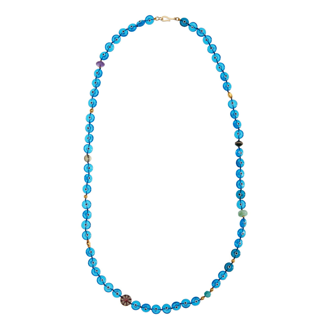 Evil Eye Globetrotter Necklace (77cm) - Globetrotter - Ileana Makri