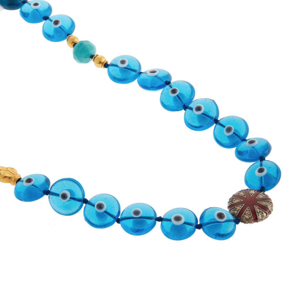 Evil Eye Globetrotter Necklace (77cm) - Globetrotter - Ileana Makri