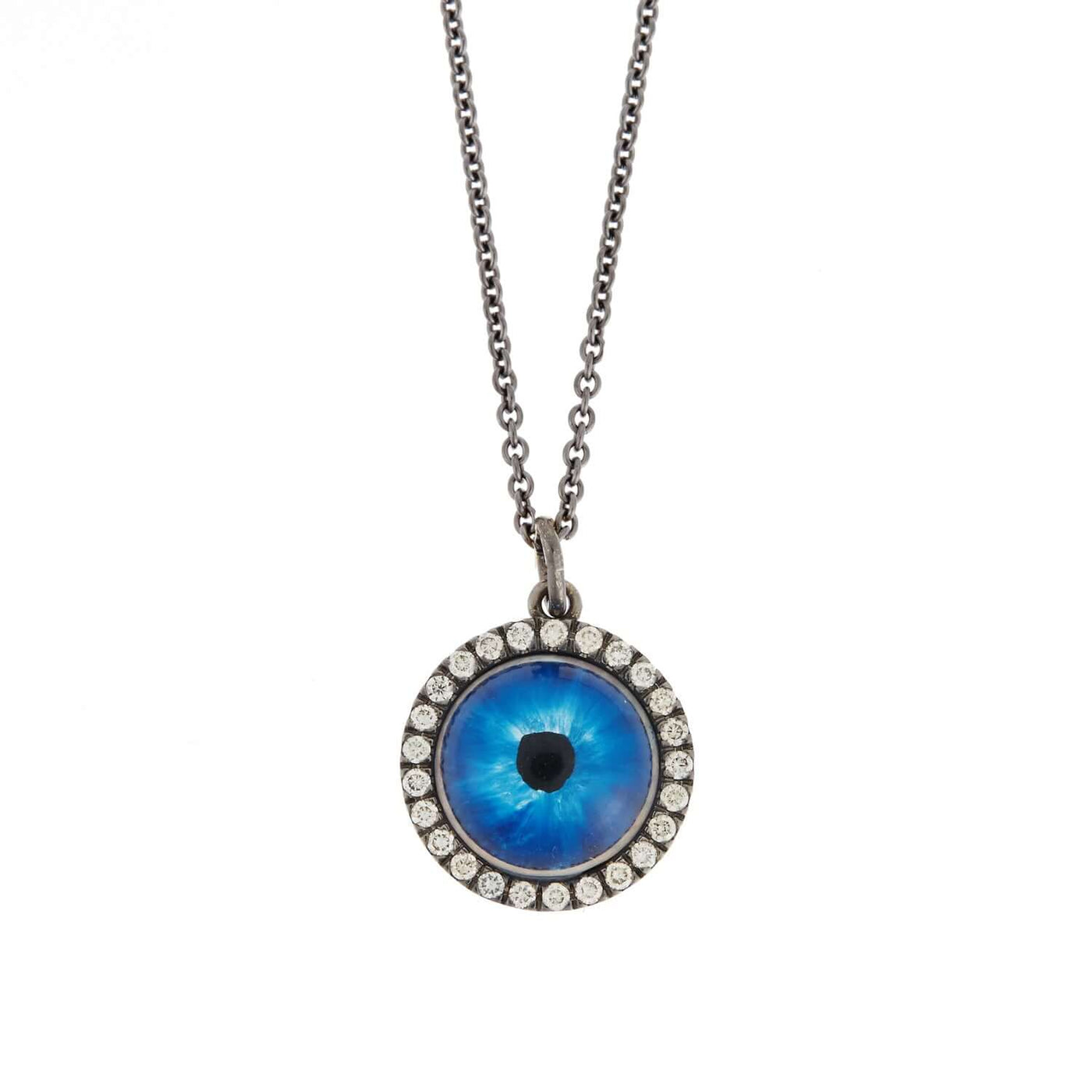 Deep Blue Glass Evil Eye W-OX-CHD - EVIL EYE - Ileana Makri store