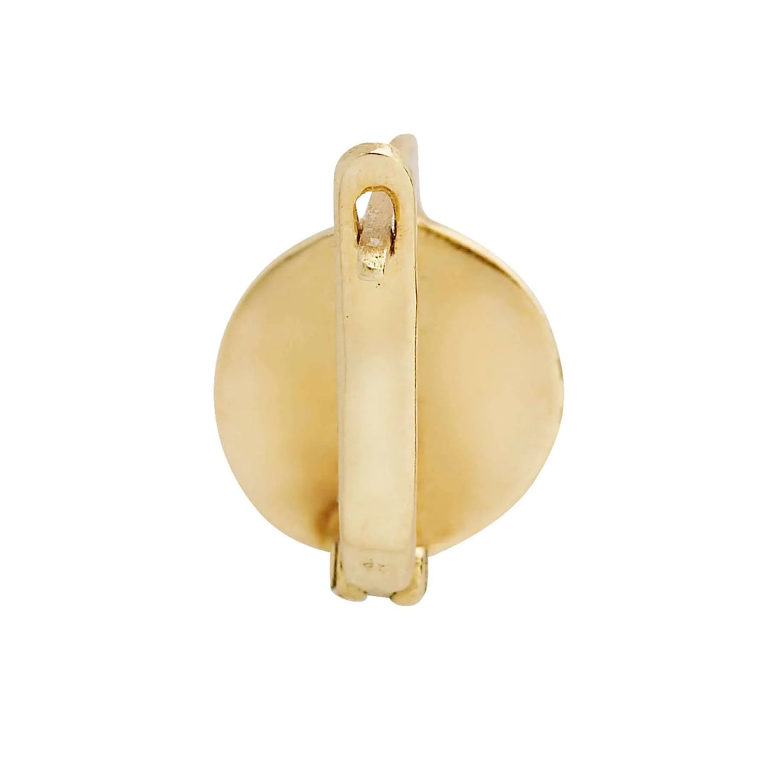 9k gold Evil Eye Plug Earrings