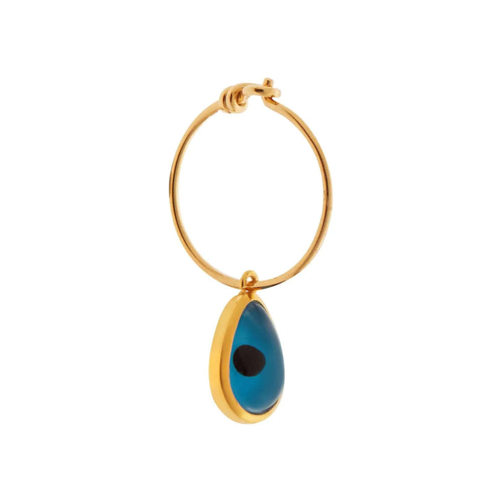Evil Eye Teardrop Hoops - Eye M Eyes - Ileana Makri