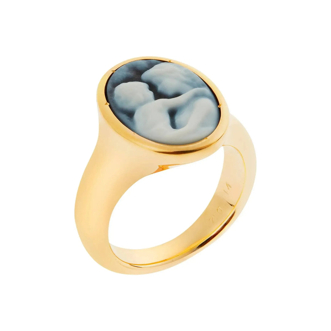 Mother & Child Cameo Ring - Exclusive - Ileana Makri store