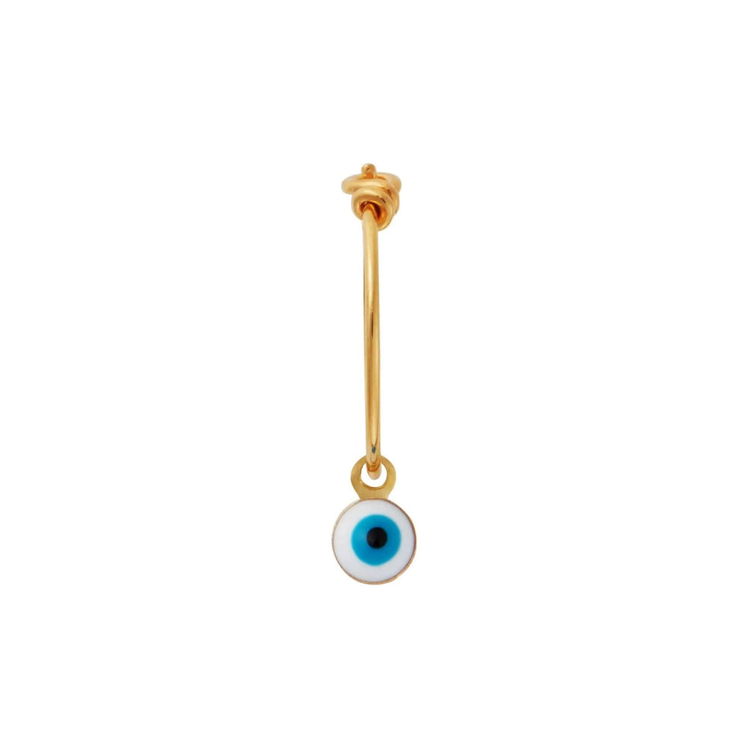 Eye Charm Hoops SLV - YP Small - Eye M Sea Treasures - Ileana Makri