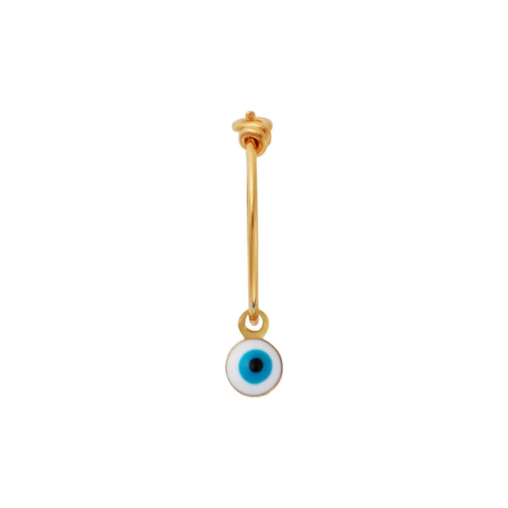 Eye Charm Hoops SLV - YP Small - Eye M Sea Treasures - Ileana Makri