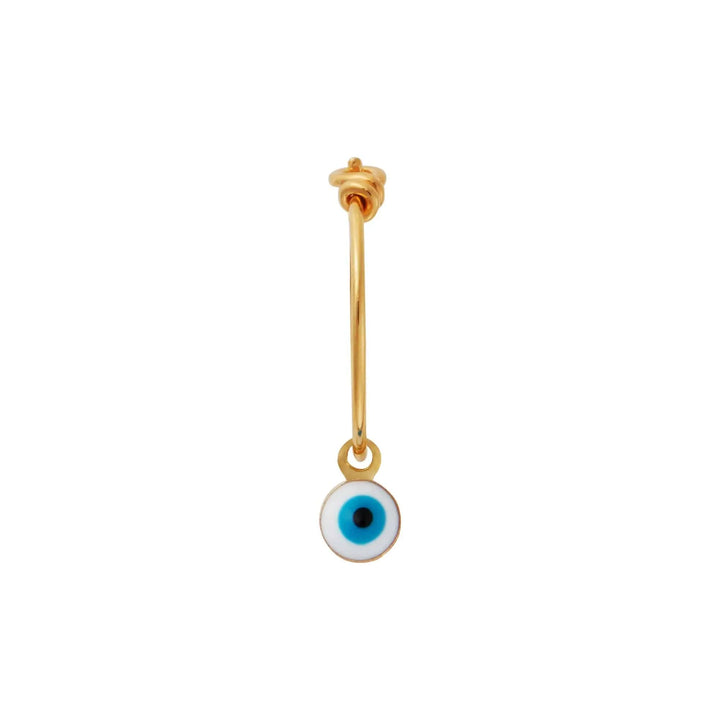 Eye Charm Hoops SLV-YP Small - Eye M Sea Treasures - Ileana Makri store