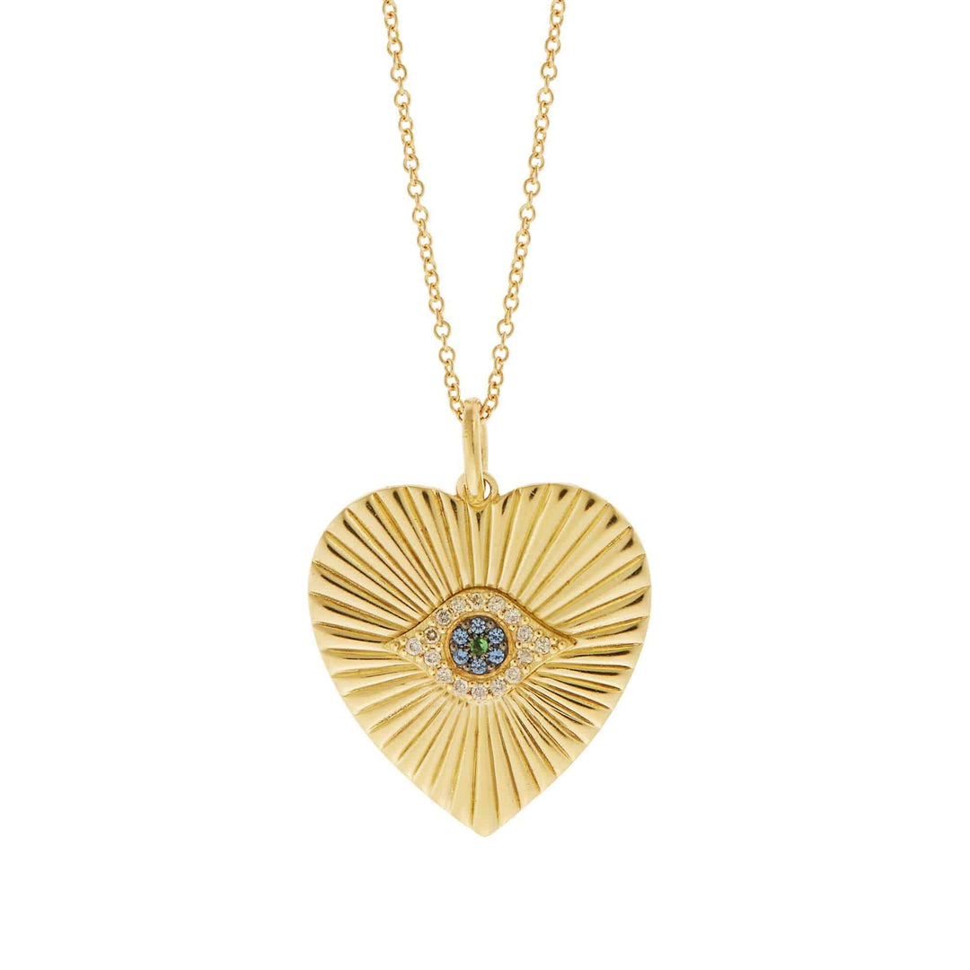 Eye Glow Heart Pendant - EYE LOVE - Ileana Makri