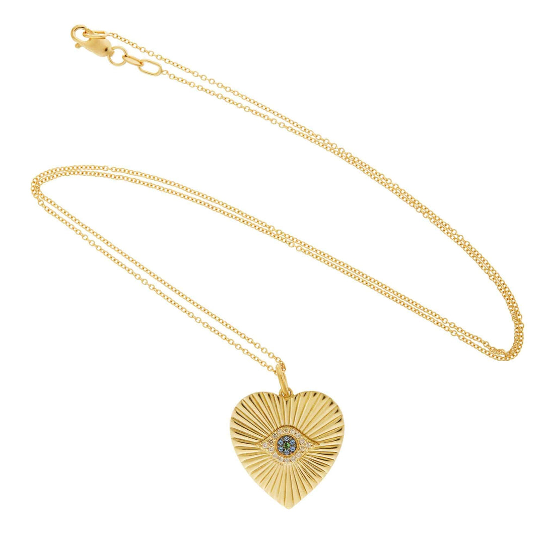 Eye Glow Heart Pendant - EYE LOVE - Ileana Makri