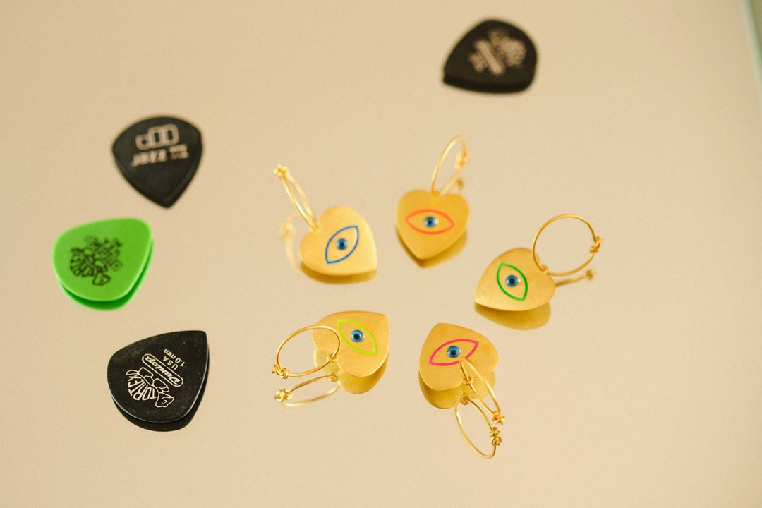Eye Heart Neon Slim Hoops - Eye M Hearts - Ileana Makri