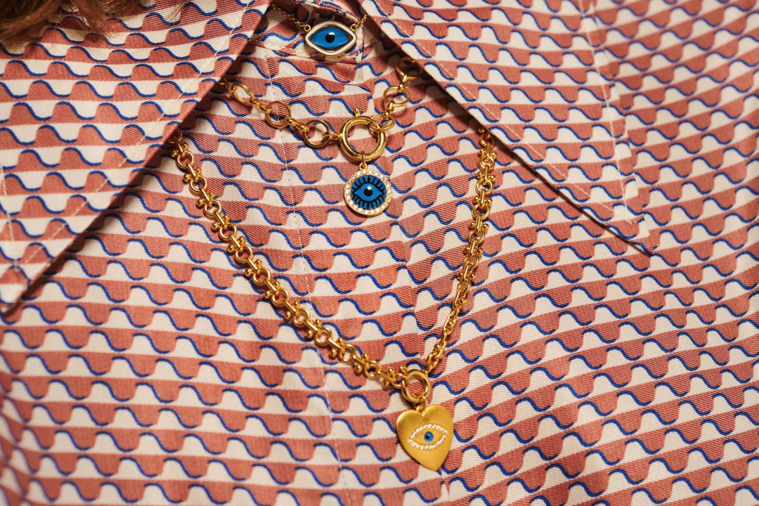 Eye Heart Rainbow Necklace - Eye M Hearts - Ileana Makri