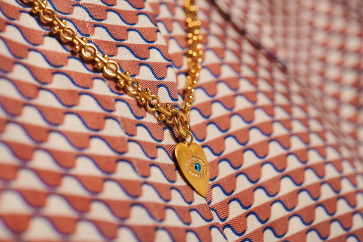 Eye Heart Rainbow Necklace - Eye M Hearts - Ileana Makri