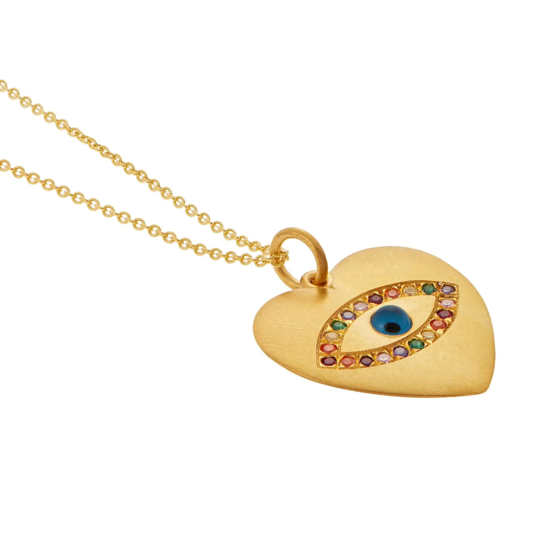 Eye Heart Rainbow Necklace - Eye M Hearts - Ileana Makri store